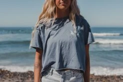 Bright Days Ahead Tee | Faded Blue -Almond Surfboards Shop 2E1A0520