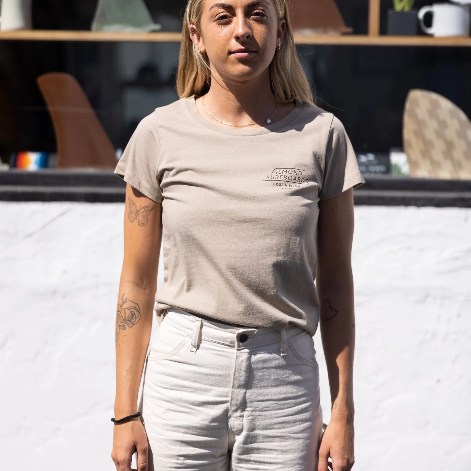 Women's Costa Mesa Tee | Oatmeal 5 Women's Costa Mesa Tee | Oatmeal - Image 3