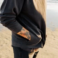 EOSC Pocket Crewneck | Washed Black -Almond Surfboards Shop EOSC sweatshirt 6