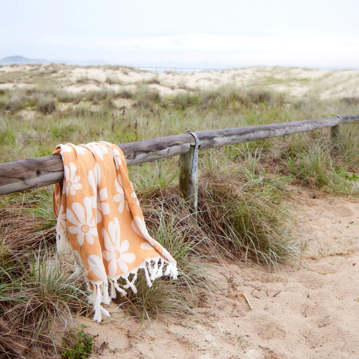 Slowtide Iggy Turkish Towel | Orange 4 Slowtide Iggy Turkish Towel | Orange - Image 2