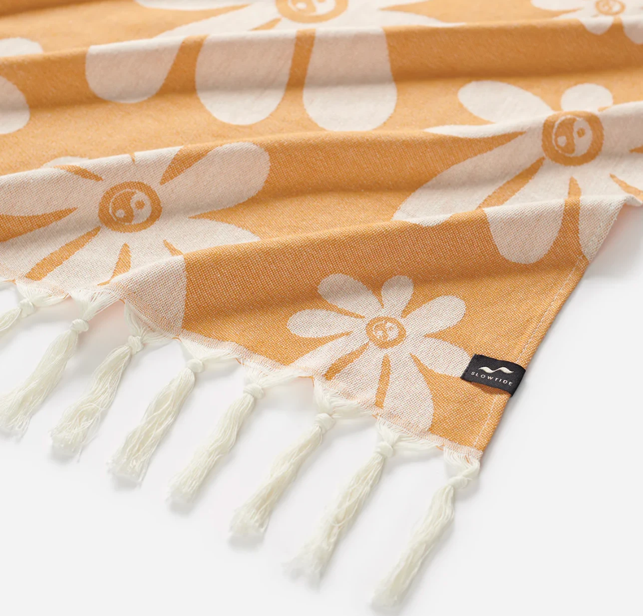 Slowtide Iggy Turkish Towel | Orange 5 Slowtide Iggy Turkish Towel | Orange - Image 3