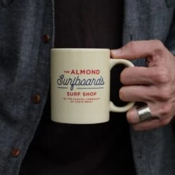 Surf Shop Mug | Almond 8 Surf Shop Mug | Almond -Almond Surfboards Shop almond surf shop mug