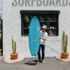 *USED* 5'10 Speed Quad #7458 -Almond Surfboards Shop blue board 3 used